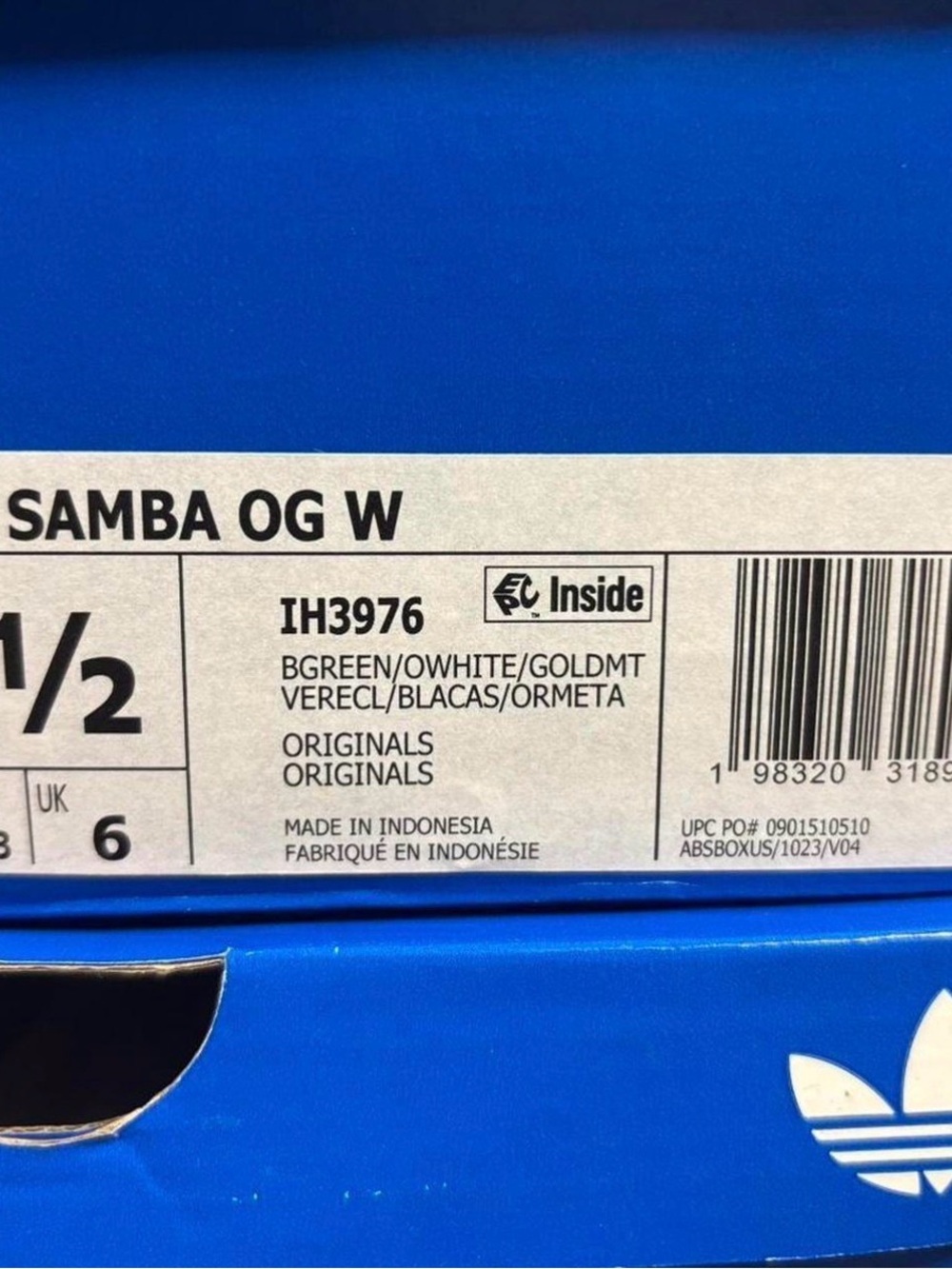 adidas Samba OG W in Bright Green - Picture 7 of 9
